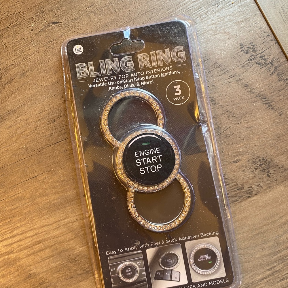 NIP bling rhinestone car accessories